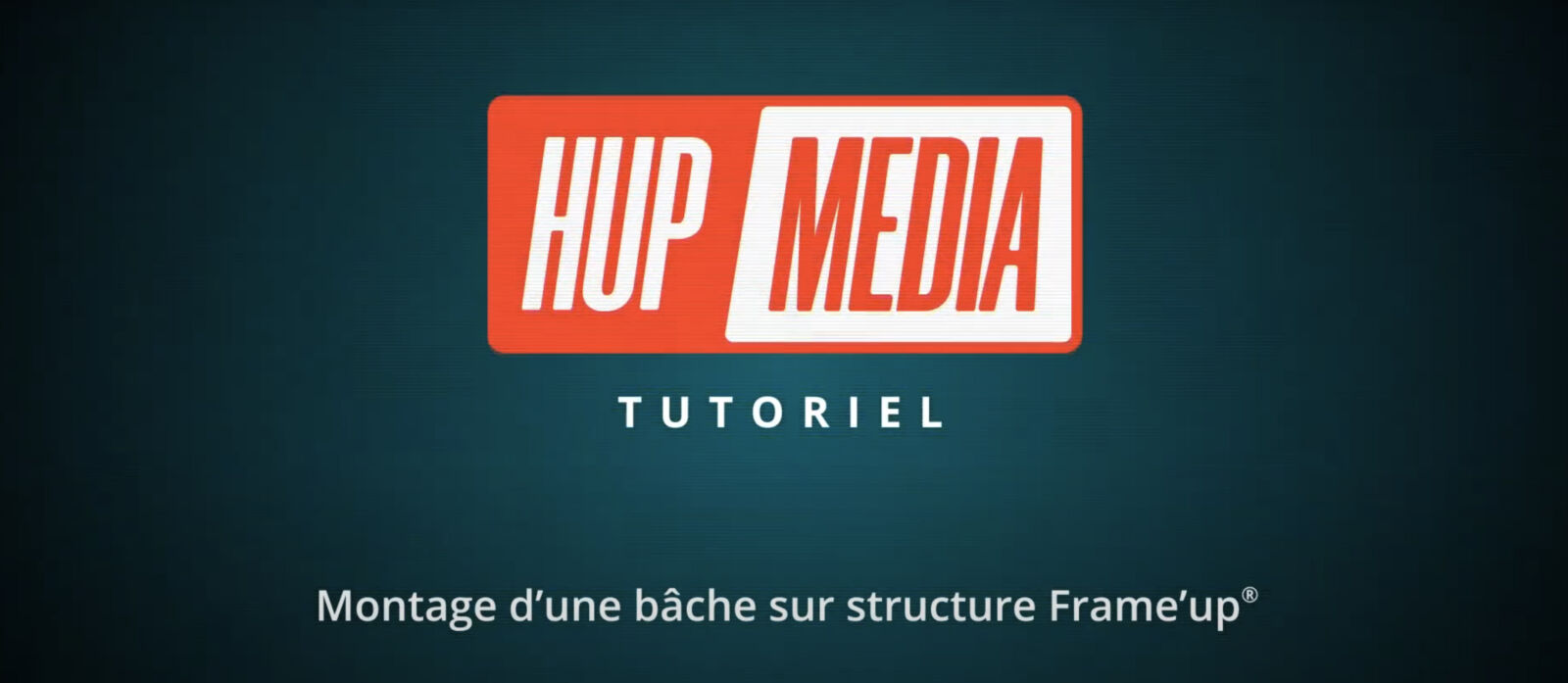 Tutoriel Montage d'une bâche sur structure FrameUp