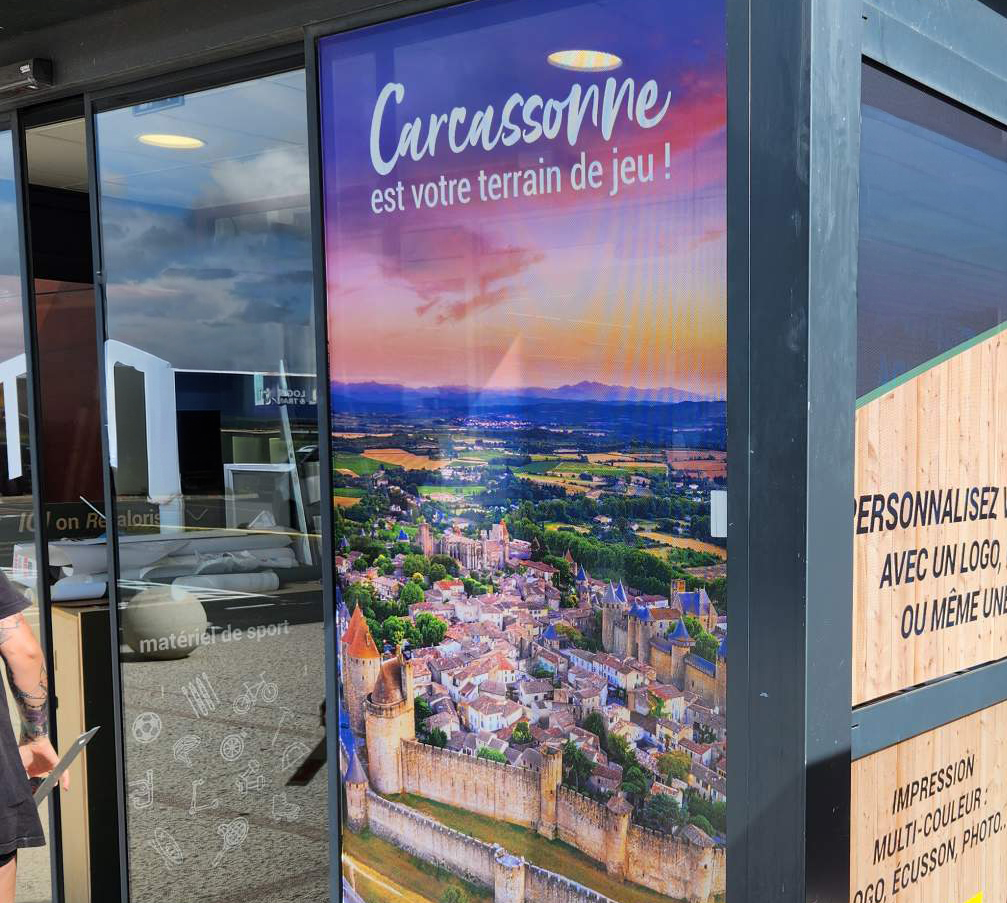 Adhésif plein et Microperforé Carcassonne